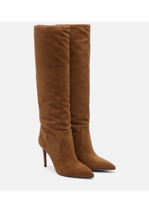 Paris Texas Stiletto suede knee-high boots