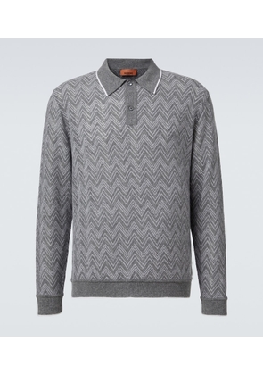 Missoni Zigzag cashmere polo sweater