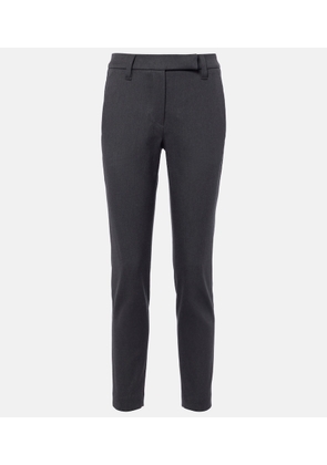 Brunello Cucinelli Cotton-blend slim pants