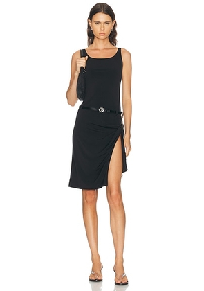 Coperni Suspended Slip Dress in Black - Black. Size 36 (also in 34, 40).