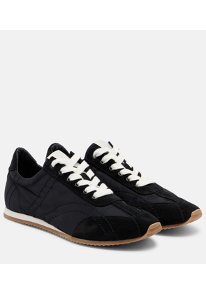Toteme Flex suede-trimmed sneakers