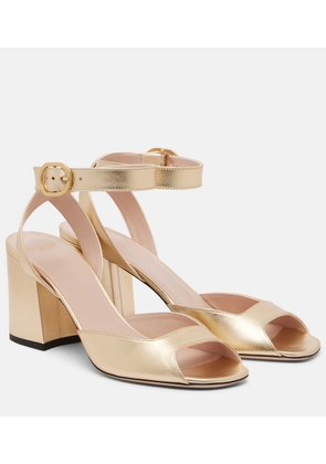 Valentino Garavani Fawcette metallic leather sandals