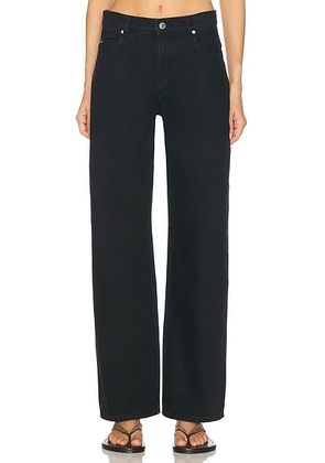 Isabel Marant Dromie Straight Leg in Faded Black - Black. Size 42 (also in 36, 38, 40).