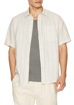 NN07 Deon Short Sleeve Shirt 5728 in Mint Stripes - Multi. Size M (also in L, XL/1X, XXL/2X).