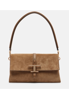 Tod's T Timeless Small suede shoulder bag