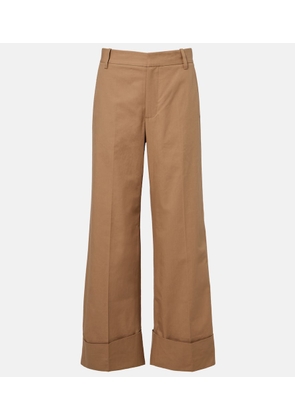 Frame Cuffed Slim Palazzo wide-leg pants
