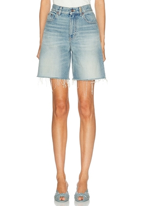 Chloe Denim Short in Softy Blue - Blue. Size 30 (also in 26, 27, 29).