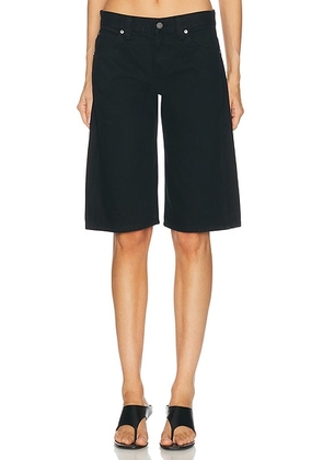 KHAITE Kinga Short in Carlyle - Black. Size 25 (also in 27, 30, 31).
