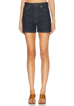 KHAITE Danya Short in Benson - Blue. Size 27 (also in 24, 26, 28, 29, 30, 31, 32).