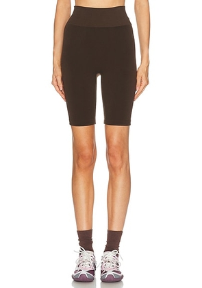 Balenciaga Athletic Seamless Short in Moka - Brown. Size 2 (also in ).