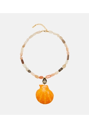 Jennifer Behr Syrena embellished pendant necklace