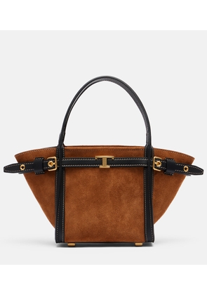 Tod's T Signature Mini suede tote bag