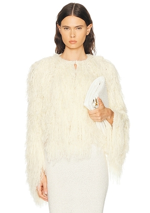 Gabriela Hearst Amina Jacket in Off White - White. Size S (also in ).