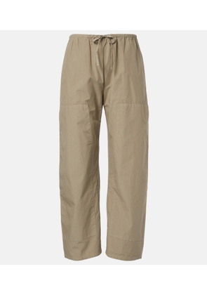 Leset Kyoto cotton wide-leg pants