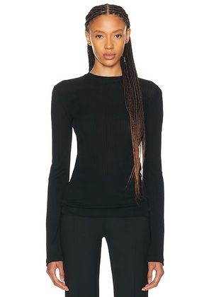 The Row Dantea Top in Black - Black. Size S (also in XS, M, L).