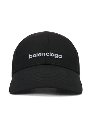 Balenciaga Athletic Cap in Black - Black. Size L (also in M).