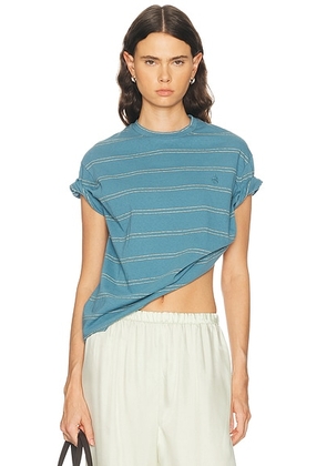 Jil Sander Short Sleeve T-Shirt in Summer Kite - Blue. Size L (also in M).