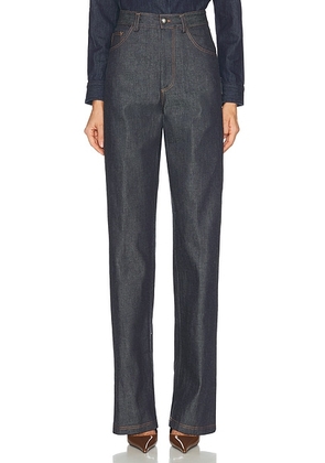 Altuzarra Millis Wide Leg in Indigo - Blue. Size 36 (also in 34, 38, 40).