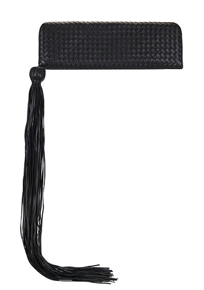Bottega Veneta Serata Clutch in Black & Brass Vibrato - Black. Size all.