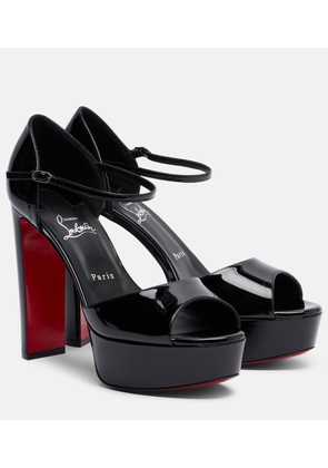Christian Louboutin Sandaloo patent leather platform sandals
