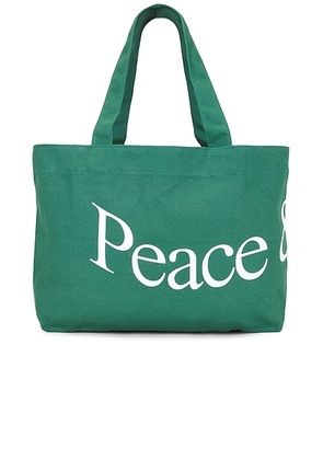 Museum of Peace and Quiet Jumbo Wordmark Tote Bag in Forest - Green. Size all.