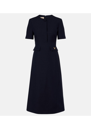 Valentino Crepe Couture VGold midi dress