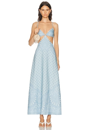 Shani Shemer Maya Maxi Dress in Indigo Print - Blue. Size M (also in L, S).