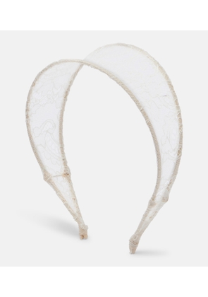 Jennifer Behr Thalia silk lace headband