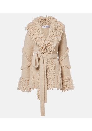 The Attico Fringed wool and cashmere-blend cardigan