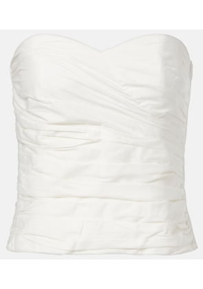Adriana Degreas Opulence draped cotton corset