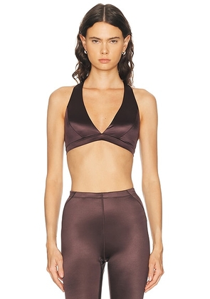 NikeSKIMS Shine Halter Neck Bra in Phoenix - Chocolate. Size XS (also in ).