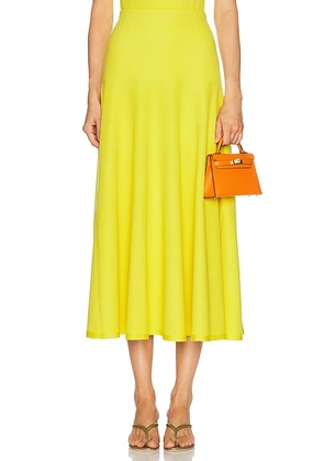 Gabriela Hearst Cairan Skirt in Citrine - Green. Size M (also in L, S).