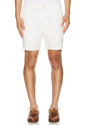 Polo Ralph Lauren Prepster Stretch Chino Short 6 in Deckwash White - White. Size M (also in L, XL/1X, XXL/2X).