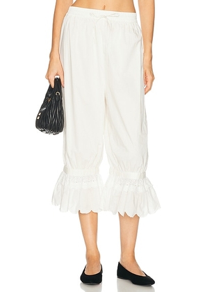 Staud Renzo Pant in Ivory - Ivory. Size L (also in M, S, XS).