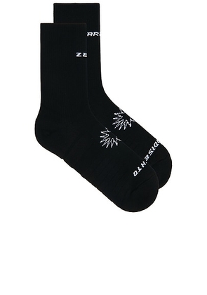Paradise Zero Sock in Black - Black. Size all.
