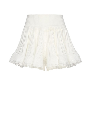ALAÏA Crinoline Short in Blanc. Size 36 (also in 38, 40).