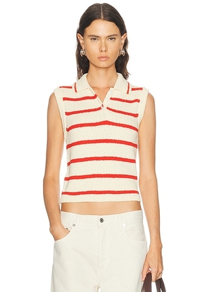 Altuzarra Elmer Top in Ivory - Ivory. Size L (also in M, S, XS).