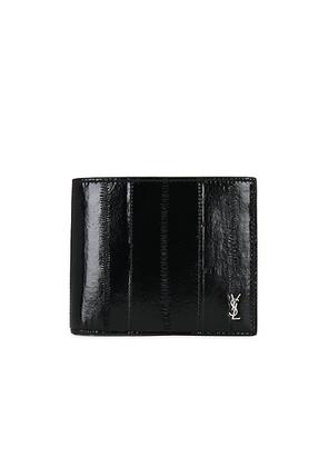 Saint Laurent East West Wallet in Black - Black. Size all.