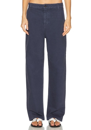 Miu Miu Gabardine Old Pant in Ematite - Navy. Size 42 (also in 40).
