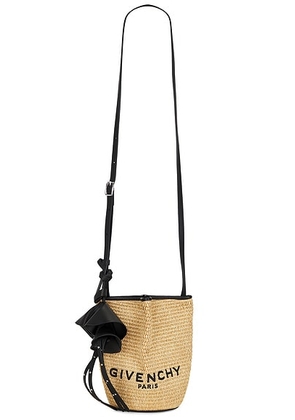 Givenchy Nano Snap Bucket Bag in Natural - Brown,Black. Size all.
