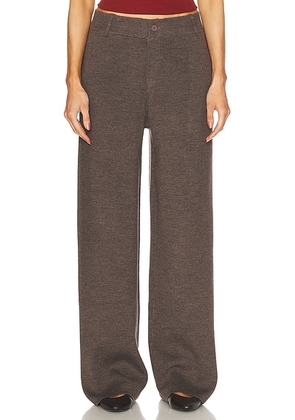 Aya Muse Knit Trousers in Taupe - Taupe. Size XS (also in ).