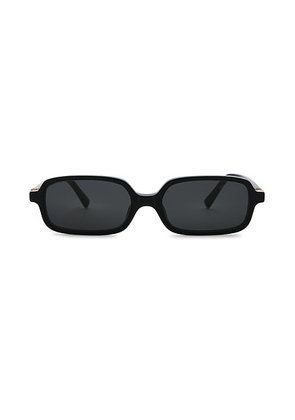 Miu Miu Regard Sunglasses in Black - Black. Size all.