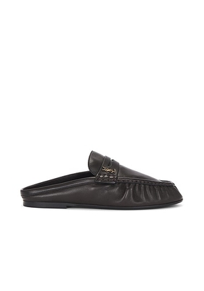 Saint Laurent Le Loafer Mule in Harris Eagle Brown. Size 40 (also in ).