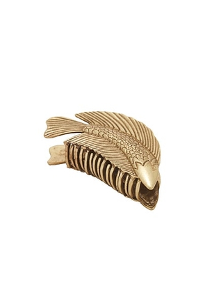 Cult Gaia Neemo Hair Clip in Antique Brass - Metallic Gold. Size all.