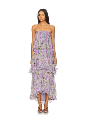 ELLIATT Milena Maxi Dress in Purple. Size M. Also in XS, XL, XXL.