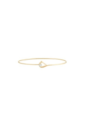 Jade Trau Penelope Hook Bangle Bracelet in 18k Gold - Metallic Gold. Size all.