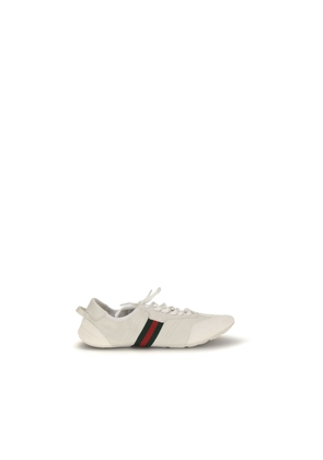 Gucci White Calf Leather Bos Taurus Low Top Sneakers - EU38/US8