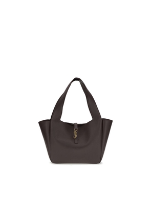 Saint Laurent Brown Calf Leather Bos Taurus Shoulder Bag