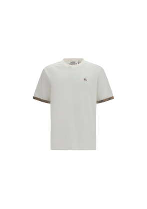 Burberry White Cotton T-Shirt - S