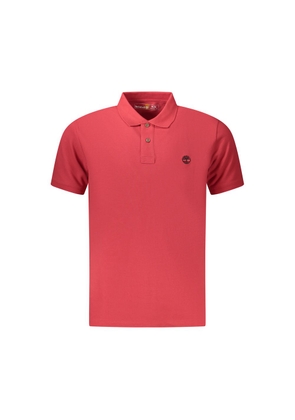 Timberland Red Cotton Men Polo Shirt - M
